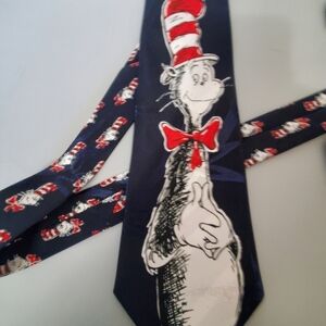 Cat in the hat. Michelangelo  neck tie. Polyester